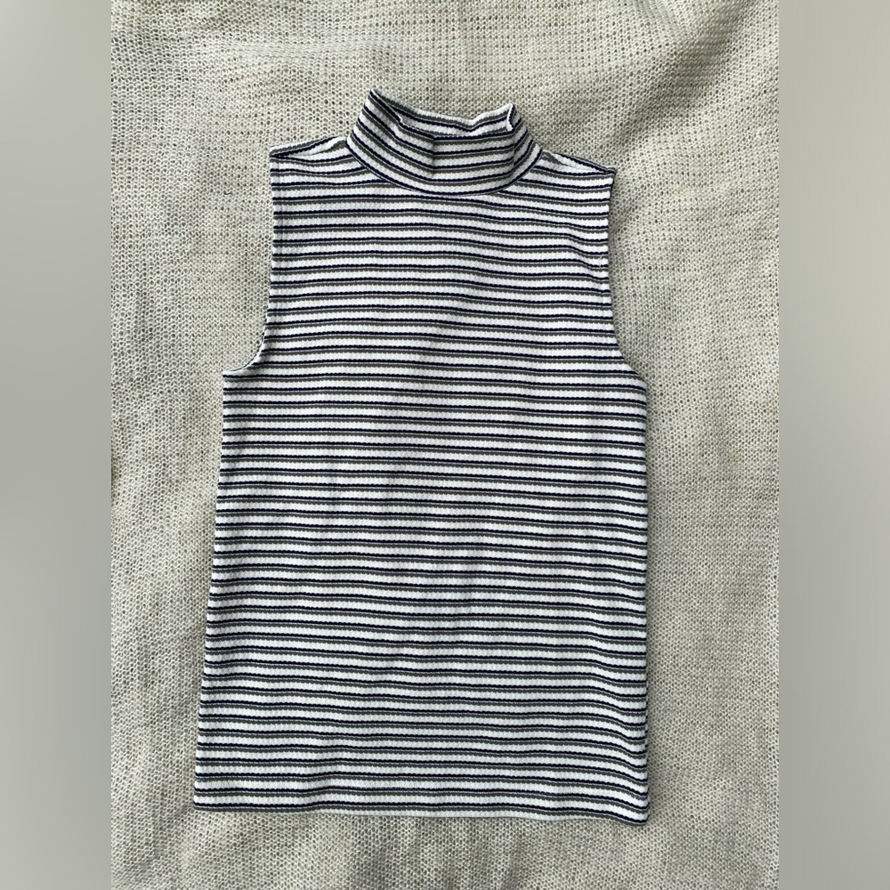 Loft sleeveless striped top